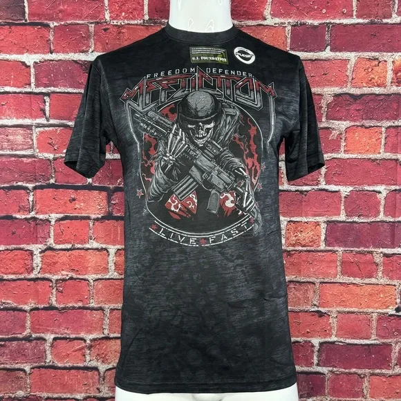 Affliction Men's Short Sleeve Skull Graphic T-shirt- Size: L/XL/3XL - NWT - Picture 1 of 11